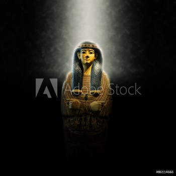 Picture of Ornate Decorative Golden Tomb of Egyptian King